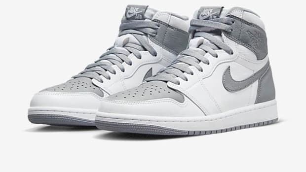 View of Air Jordan shoes.